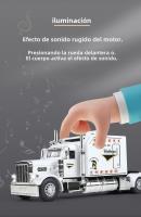 Camión Peterbilt 389 1/24 Escala Juguetes De Metal Con Sonido Y Luz Modelo De Coche Eléctrico Regalo Para Niños Colección - details 7