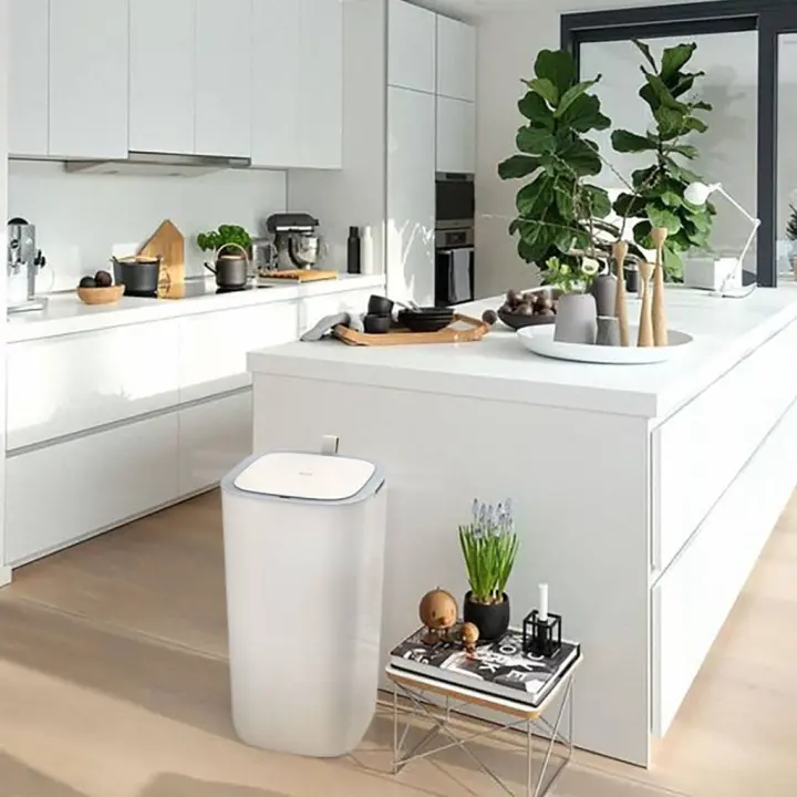 EKO Cubo de Basura con Sensor Morandi Smart 30 L Contenedor Papelera Color Blanco,  Gris, y mas - 1