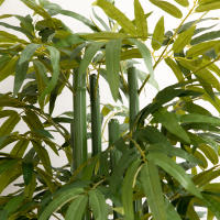 HOMCOM Árbol de Bambú Artificial en Maceta 180 cm Planta Falsa para Interiores y Exteriores para Decoración de Salón Oficina Hogar Ø17x180 cm Verde - details 3