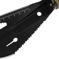 Garden Dig Tool, Stainless Steel Garden Shovel, Mini Garden Shovel Tool, Mini Garden Shovel, Metal Garden Shovel, for Gardening, Agriculture, Camping (Black) - details 4