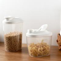 Contenedor De Alimentos Ecológico De Plástico 1000ML / 1500ML Juego De Organización De Pantry Para Cereales Polvo De Leche Granos Y Dulces - details 2