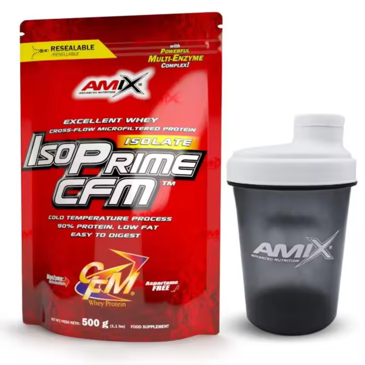 AMIX NUTRITION - PROTEÍNA ISOPRIME CFM ISOLATE - 500g + SHAKER REGALO - 1