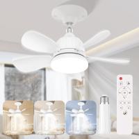 Ventilador Techo con Luz y Mando a Distancia 18' LED Regulable Lampara E27 Ventilador de Techo con Ventiladores Silencioso Velocidad, Brillo y Temperatura de Color Ajustable [Clase de eficiencia energética A++] - details 0