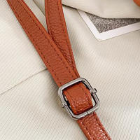 Bolso De Hombro Pequeño Para Mujer Elegante De PU Cuero Suave Lujo Diseñador Clip Clutch Retro Bolso De Mano Y Cruzado Con Cierre De Cremallera - details 24