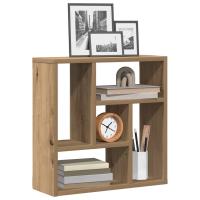 vidaXL Estantería de pared madera ingeniería envejecida 45x16x45 cm en color Madera antigua/Roble artisan/Roble negro | almacenamiento funcional diseño moderno para baño dormitorio sala - details 1