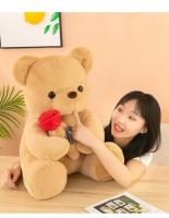 Muñeco De Peluche De Oso Para Día De San Valentín Regalo Para Niñas Juguetes De Animales Suaves Rellenos De Algodón PP Edad Recomendada 3-18+ - details 5