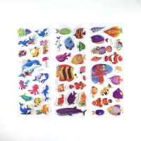 12 Hojas De Pegatinas De Mariposa Pez Delfín Para Niños Decoración De Dormitorio Niño Niña Regalo DIY Scrapbook Stickers - details 5