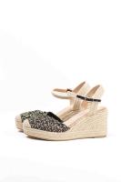 Lyla Wang alpargatas cuñas altas de espartos con plataforma mujer diseño trenzado - details 17