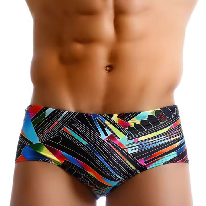 Swimwear Para Hombres Sexy Boxer Briefs Bikini Shorts Trunks Con Bolsillo Para Pene Deportes Acuáticos Y Playa Material Poliéster Talla Verdadera - 1