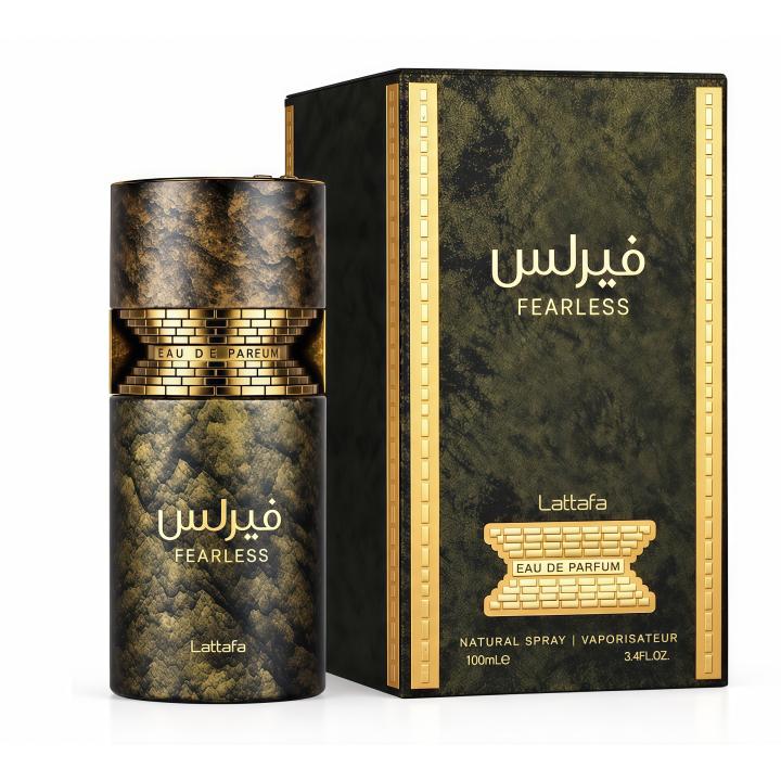 Lattafa Fearless - 100ml Perfume Masculino Intenso y Sofisticado con Notas de Maracuyá, Cacao y Tabac para Hombres — oferta en Miravia