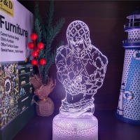 Lámpara De Noche LED 3D JoJo's Bizarre Adventure Ilusión Anime Cambio De Color Para Decoración De Habitación Infantil - details 10