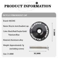 Cubierta De Cabeza De Bicicleta HASSNS MTB Aluminio Aleación Cubierta De Aluminio Para Mountain Road Bike Table Cover Steering Series Top - details 1