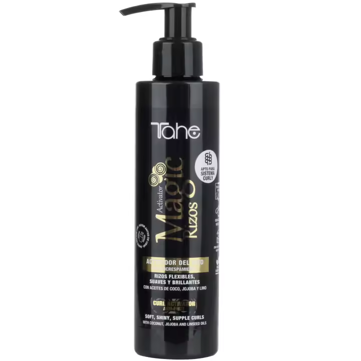 Tahe Magic Rizos Activador del rizo antiencrespamiento apto para Método Curly, 200 ml - 1