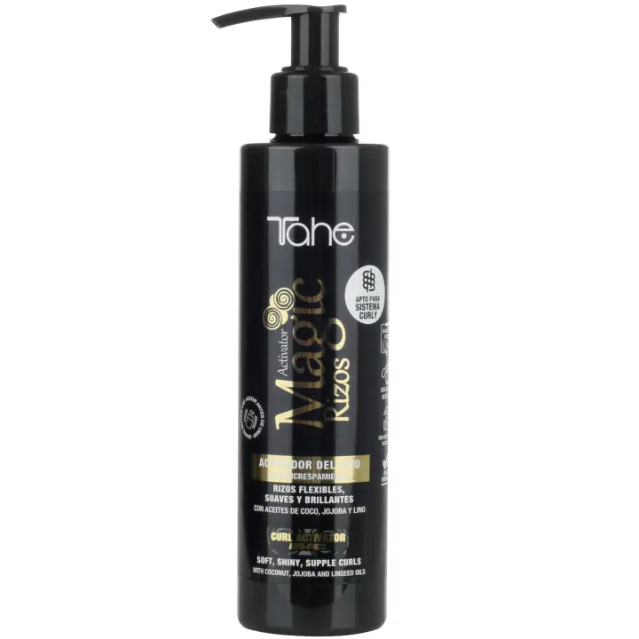 Tahe Magic Rizos Activador del rizo antiencrespamiento apto para Método Curly, 200 ml - 1