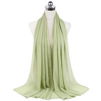 Nueva Elegante Bufanda De Mujer 2023 Modesta En Chiffón Sólido Tamaño Grande Abrazadora Para Cabeza Y Cuello Protección Solar Estilo Fashion - details 80