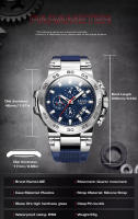 Reloj De Pulsera LIGE Para Hombre Resistente Al Agua Deportivo Militar De Cuarzo Con Fecha Y Manos Luminosas Estilizado Casual - details 6