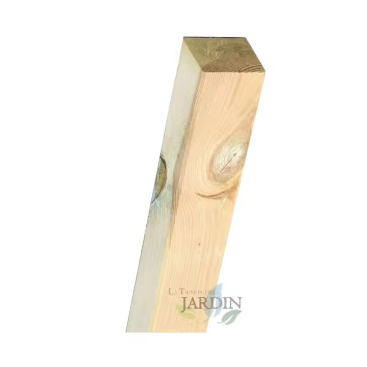 Suinga Poste de Madera 7x7cm para Vallas y Cercados - 1