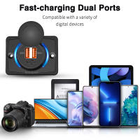 Adaptador De Poder Dual USB 12V Para Coche Barco Motocicleta RV Modificación Del Encendedor Del Coche Randpow Car Charger - details 4