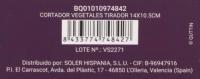 Cortador Manual QUTTIN de Vegetales con Tirador y Cuchillas de Acero - details 5