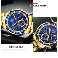 Reloj De Pulsera De Acero Inoxidable Para Hombre Estilo Casual Y Deportivo Calendario Luminoso Resistente Al Agua Con Cierre De Pulsera - details 8