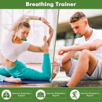 Dispositivo de ejercicio respiratorio, dispositivo de entrenamiento respiratorio guiado portátil compacto, muy adecuado para deportes, espectáculos, cantantes, excursionistas, yoga, escaladores - details 2