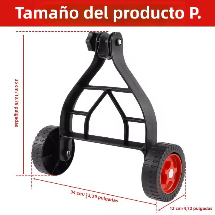 Rueda Auxiliar Para Trimmer De Hierba Portátil Rueda Ajustable Para Jardín Eliminación De Malas Hierbas 26mm-28mm Herramienta De Jardinería - 1