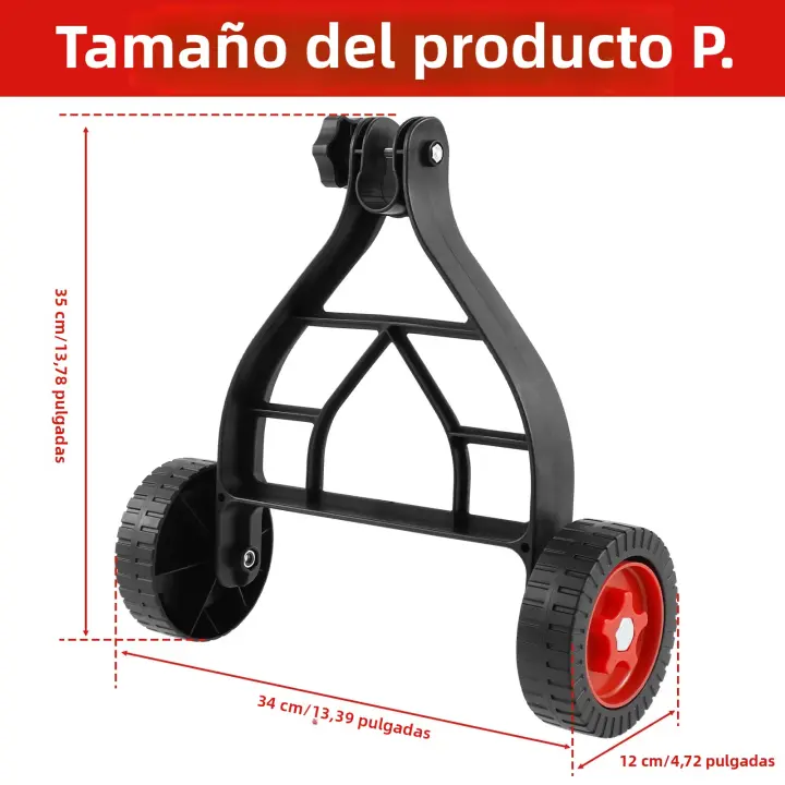 Rueda Auxiliar Para Trimmer De Hierba Portátil Rueda Ajustable Para Jardín Eliminación De Malas Hierbas 26mm-28mm Herramienta De Jardinería - 1