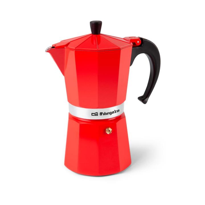 Cafetera Italiana de Aluminio Orbegozo para 6-12 Tazas