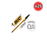 BIC Bolígrafo BIC Cristal Fine Punta 0.3 Mm - Azul, Rojo, Negro (pack 25 Unidades) - details 0
