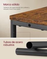 Mesa Auxiliar Estrecha con enchufe integrado, 3 Estantes y Revistero, Ideal para Espacios Pequeños en Salón, Dormitorio, Estudio - details 12