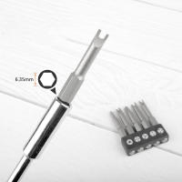 Juego De 5 Piezas De Bits De Destornillador Con Cabeza Magnética Triángulo Y U Puntos Cuatro Hex Shank 1/4'' 50mm Herramienta De Reparación - details 2