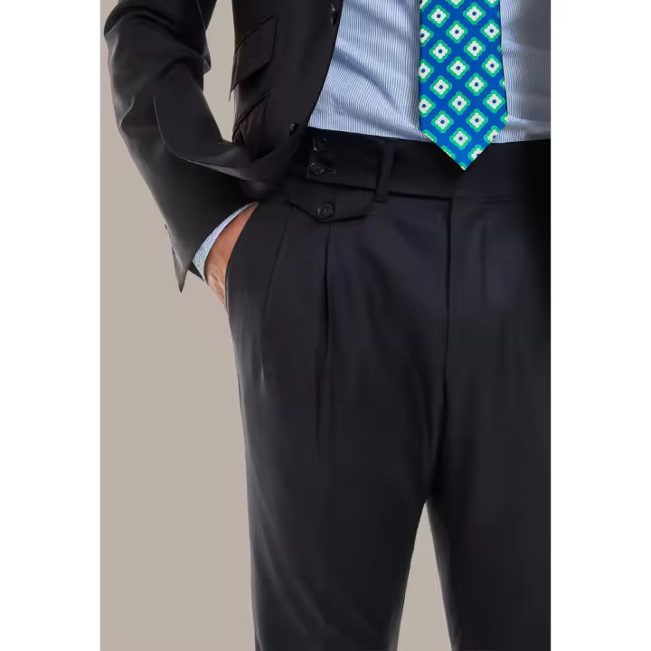 PANTALÓN PREMIUM LANA SUPER 110' MARINO - 1