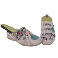 Zapatillas de estar en casa para mujer o niña de Cuque mod. 55010 Fieltro Valiente en beige - details 1