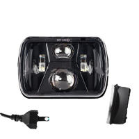 Faros LED Rectangulares 5x7 7x6 Pulgadas H6054 Ambar/Blanco DRL Sealed Beam Compatible Con XJ Para Coche - details 1
