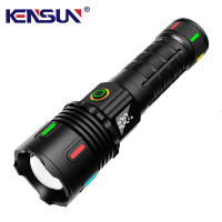 Linterna Táctica LED De Alta Potencia Recargable Con Luz Fuerte Lámpara Super Brillante Para Exterior Resistente Al Agua Con USB - details 1