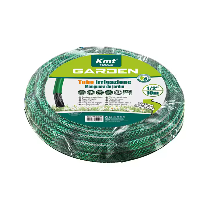 UD - Manguera de Jardín 1/2” 10m | Antialgas, Resistente UV, Alta Presión, PVC Reforzado - 1