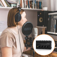 Amplificador De Auriculares Depusheng DX400 Canales Metálico Estéreo Mini Divisor De Auriculares Con Adaptador De Energía - details 2