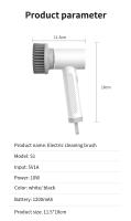 Cepillo De Limpieza Eléctrico Inalámbrico Para El Hogar Y La Cocina Cepillo De Lavado De Platos Baño Azulejos Profesional Ahorra Trabajo - details 8