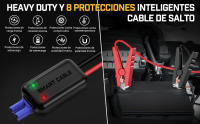 BRPOM Arrancador de Coches 4000A, 12V Arrancador de baterias de Coche(para 7.0L de Gasolina o 5.5L de Diésel) Jump Starter con Linterna LED de Emergencia, Espera Larga, Carga Rápida - details 2