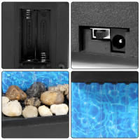 Fuente De Mesa Con Luz Operada Por Batería O USB Mini Fuente De Agua Para Interior Decoración Zen Meditación Sonido Moderna - details 15