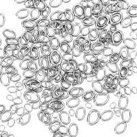 200pcs Anillos De Salto Ovalados De Acero Inoxidable Fuerte Para Fabricación De Joyas DIY Accesorios De Collar Y Pulsera Conectores - details 1