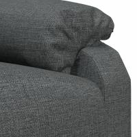 vidaXL Sillón reclinable de tela gris oscuro - details 5