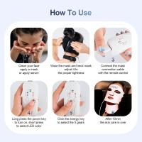 Máscara De Terapia De Luz Roja De Silicona 7 Colores LED Para Rejuvenecimiento Anti-Edad Con Protección Ocular Y Alumbrado Facial - details 13