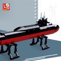 Bloques De Construcción DIY Creativo Serie Militar Submarino Modelo De Submarino Nuclear Para Jóvenes Y Adultos - details 2