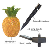 Lámpara Solar LED Para Jardín Impermeable Decorativa De Piña Y Cactus Para Paisaje Iluminación De Camino De La Pradera - details 7