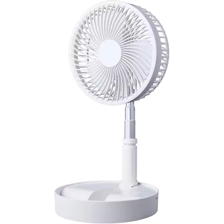 Ventilador de Pie Plegable Mini USB Ventilador de Escritorio/Suelo 4 Velocidades Altura Ajustable para Oficina Casa Camping - 1