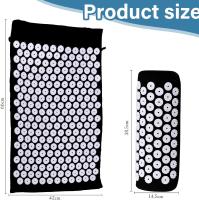Esterilla de yoga, kit de acupresión, juego de esterilla de acupresión, almohada y bolsa de acupresión, alivia el dolor de espalda y cuello, relaja los músculos - details 5