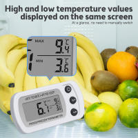 Termómetro Digital Para Nevera Con Gancho Monitor De Temperatura LCD Indicador Antihumedad Para Refrigerador Y Congelador - details 3