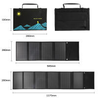 Panel Solar Plegable De 100W Con Bolsa Y Salida USB+DC Cargador Portátil Dispositivo De Carga Solar Para Exteriores Suministro De Energía Portátil - details 6