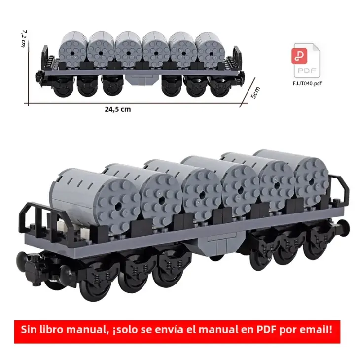 Bloques De Construcción MOC City Para Niños Creativos Idea De Transporte De Cabo Carro De Carga Base De Tren DIY Juguetes Técnicos De Alta Tecnología - 1